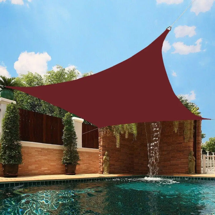 Big Size Rust Red 300d Polyester Tarpaulins Awning Garden