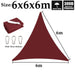 Big Size Rust Red 300d Polyester Tarpaulins Awning Garden