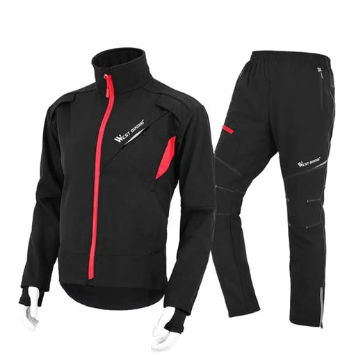 Slim Fit Comfortable Cycling Jacket And Pant Set