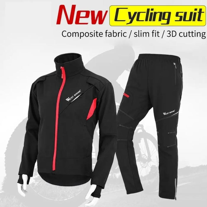 Slim Fit Comfortable Cycling Jacket And Pant Set