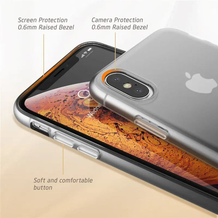 Slim Liquid Soft Rubber Protective Silicone Case For iPhone X (2018) / X (2017)