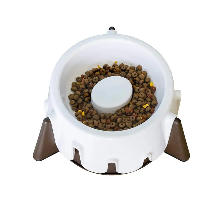 Non-slip Adjustable Height Slow Feeder Dog Bowlfor Small