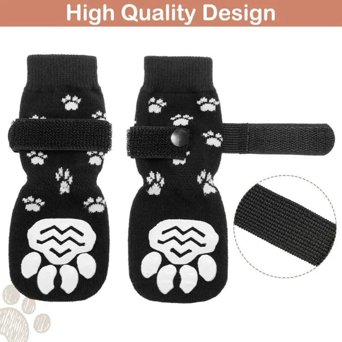 Non-slip Adjustable Straps Comfortable Soft Paw Protectors