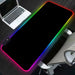 Non-slip All Black Rgb Gaming Mouse Pad For Pc Keyboard