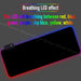 Non-slip All Black Rgb Gaming Mouse Pad For Pc Keyboard