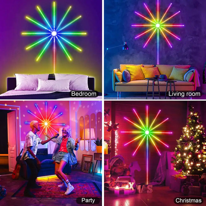 Smart Led Light Strip Diy Firework Remote Bluetooth Usb