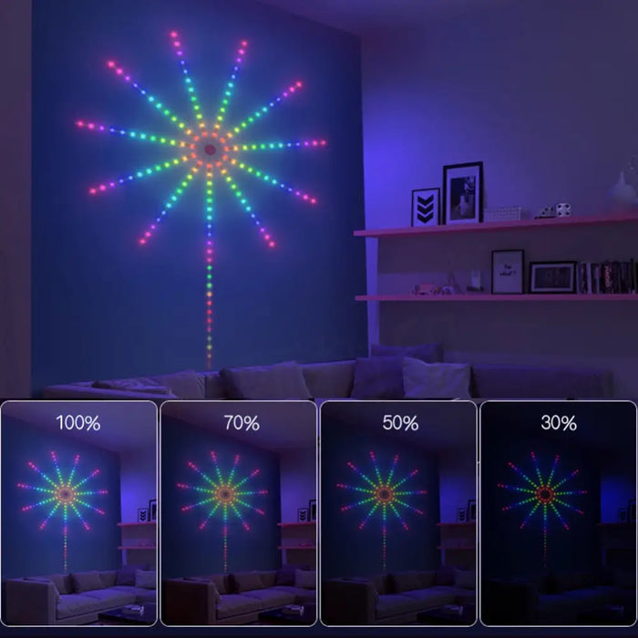 Smart Led Light Strip Diy Firework Remote Bluetooth Usb