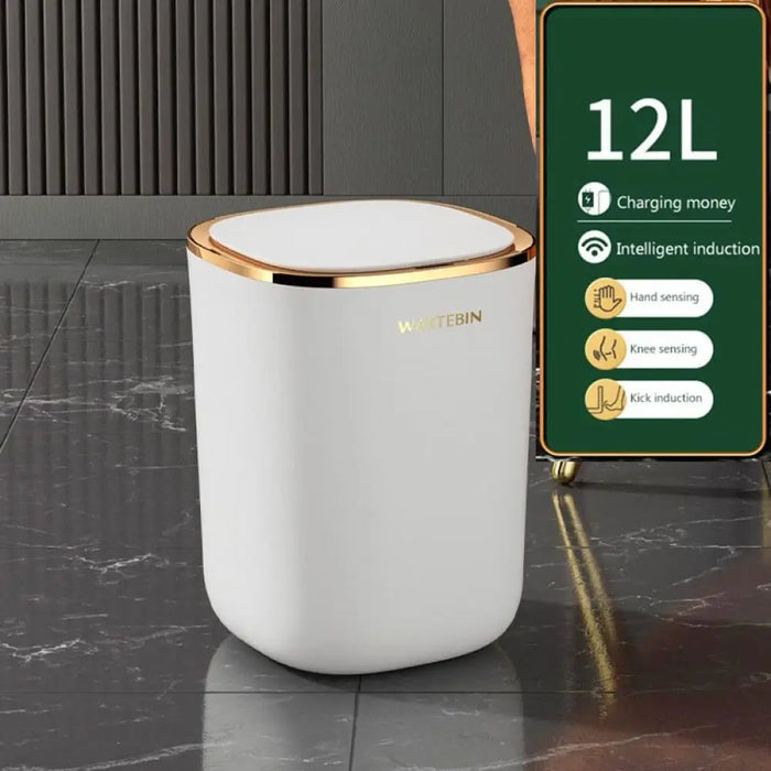 12l Smart Sensor Luxury Waterproof Automatic Trash Bin