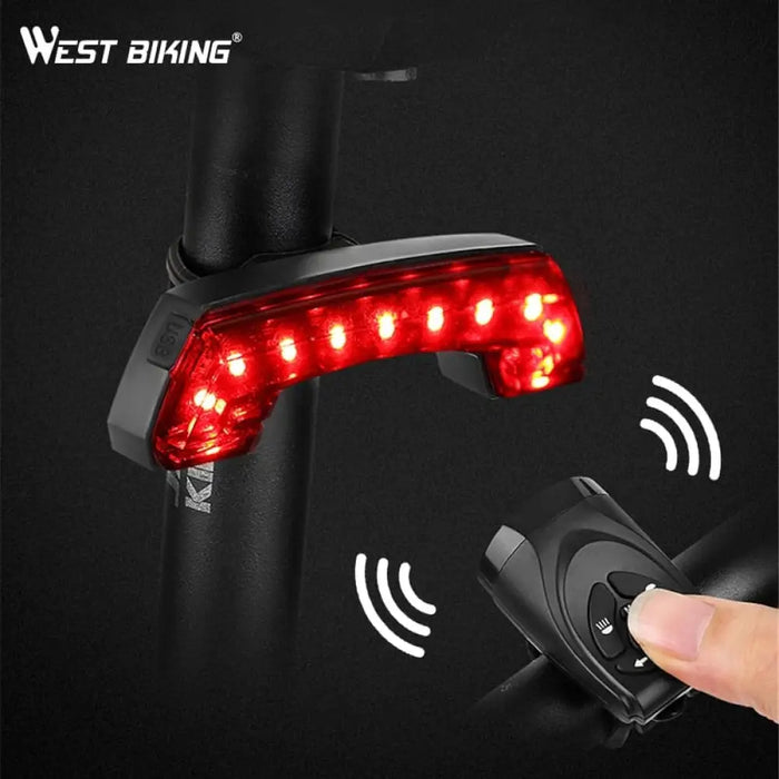 Smart Wireless Remote Control Tail Light For Bicycle