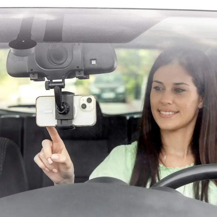 Smartphone Holder For Rearview Mirror Stropp Innovagoods