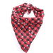 Snowflake Plaid Christmas Stylish Bib For Small Medium