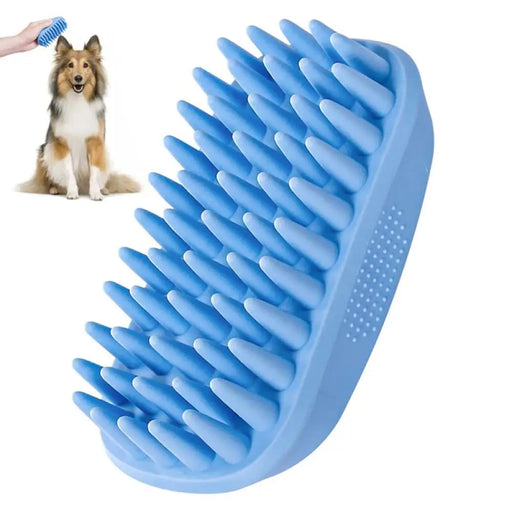 Soft Rubber Scrubber Massage Bath Comb Removes Loose Fur