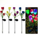 Vibe Geeks Solar Powered Tulip Flower Outdoor Garden