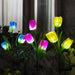 Vibe Geeks Solar Powered Tulip Flower Outdoor Garden