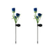 Vibe Geeks Solar Powered Tulip Flower Outdoor Garden