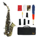 Bb Soprano Saxophone Sax Brass Material Black Nickel Plated