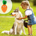 Squeaky Stuffed Soft Dog Chew Carrot Toy For Small Medium