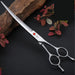 Stainless Steel 7 7.5 8 Inch Curved Scissors Pet Dog