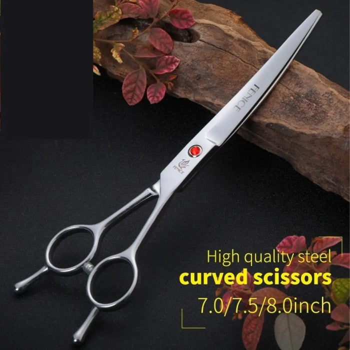 Stainless Steel 7 7.5 8 Inch Curved Scissors Pet Dog