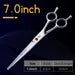 Stainless Steel 7 7.5 8 Inch Curved Scissors Pet Dog