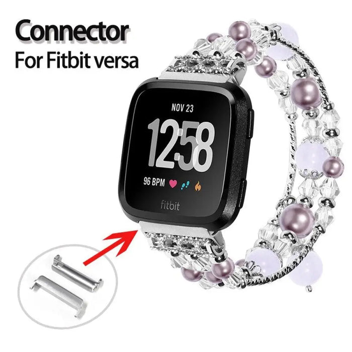 Stainless Steel Adapter Connector Band For Fitbit Versa