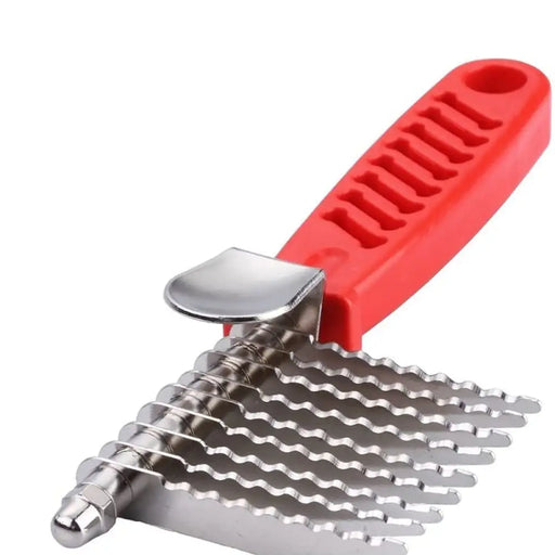 Stainless Steel Comfortable Dog Grooming Comb For Dematting