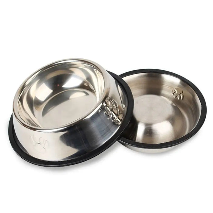 Stainless Steel Durable Pet Water Food Feeder Bowl