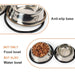 Stainless Steel Durable Pet Water Food Feeder Bowl