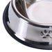 Stainless Steel Durable Pet Water Food Feeder Bowl