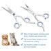 Stainless Steel Lightweight Curved Dog Grooming Scissors
