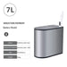 Stainless Steel Narrow Smart Sensor Waterproof Trash