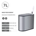 Stainless Steel Narrow Smart Sensor Waterproof Trash