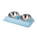 Stainless Steel Non-slip Double Dog Bowl With Raised Stand