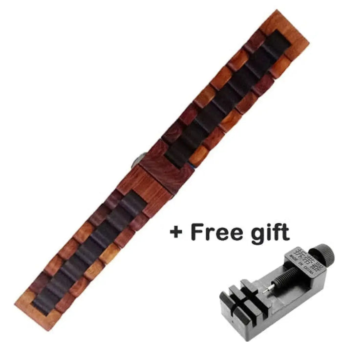 Stainless Steel Wood Replacement Watch Band For Huawei