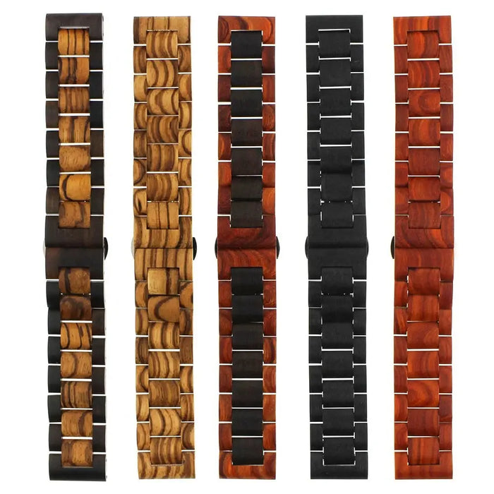 Stainless Steel Wood Replacement Watch Band For Huawei