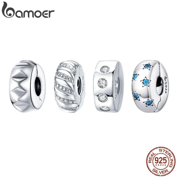 Stopper Charm 925 Sterling Silver Gear Bead Fit Brand Diy