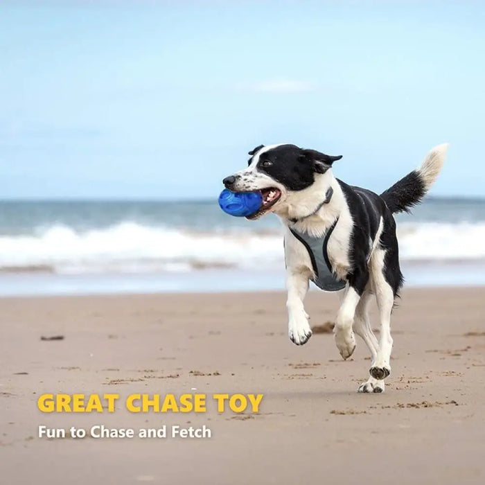 Strong Rubber Squeaky Dog Chew Ball For Aggressive Chewers