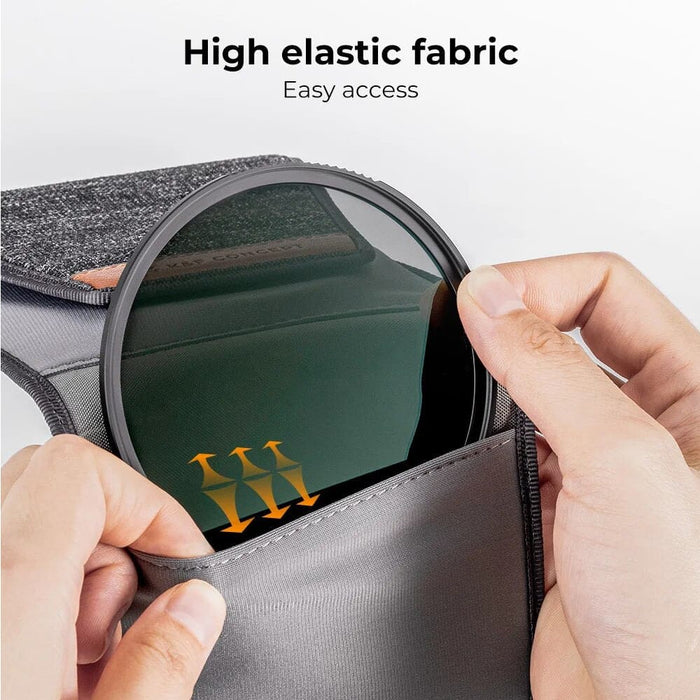 New Style 3 Pockets Lens Filter Bag Camera lens Filter Pouch 49-82mm ND UV CPL Camera Lens filter Holder Wallet Case