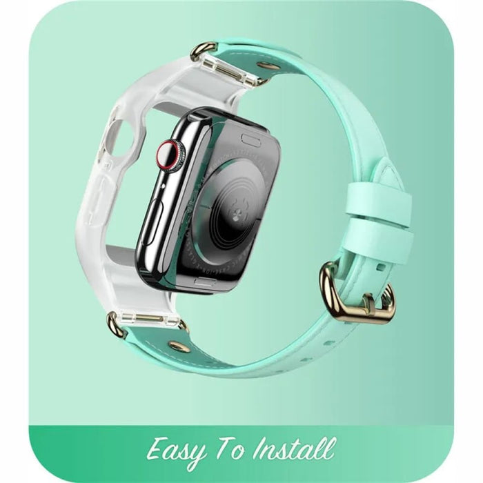 Stylish Sporty Protective Bumper Case Cover with Adjustable Strap Band For Apple Watch