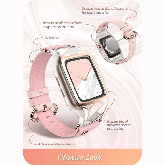 Stylish Sporty Protective Bumper Case Cover with Adjustable Strap Band For Apple Watch