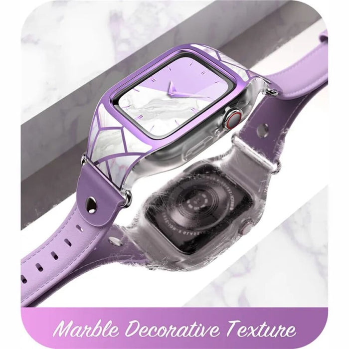 Stylish Sporty Protective Bumper Case Cover With Adjustable Strap Band For Apple Watch Series 6/SE/5/4