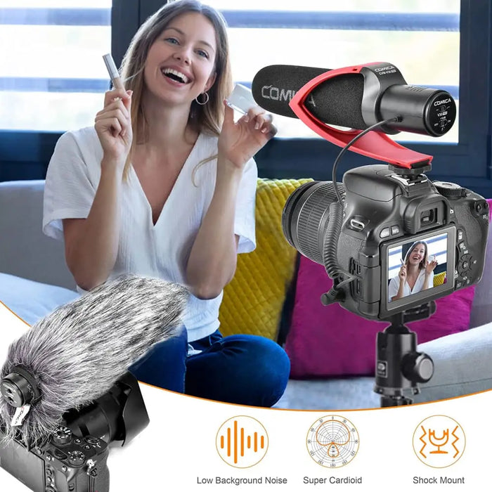 V30 Pro Super-cardioid Shotgun Microphone For Dslr Camera