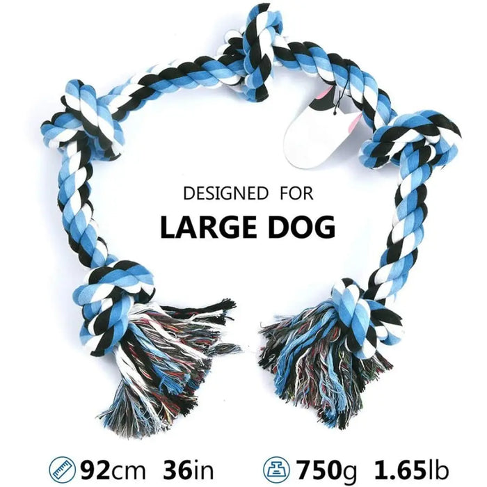 Teeth Cleaning Safe Indestructible Giant Rope Chew Toy For