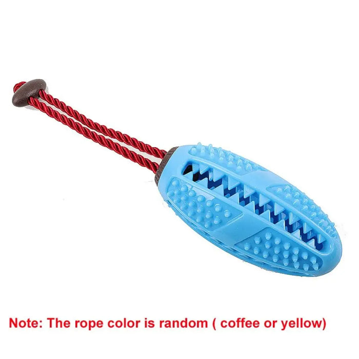 Teeth Cleaning Treat Dispensing Chew Ball Rope Dog Toy