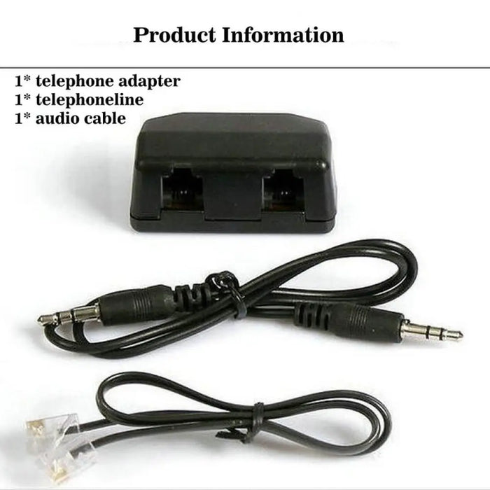 Telephone Adapter For Digital Voice Recorder Line-in Cable