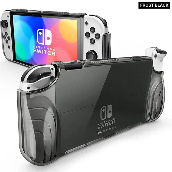 Thunderbolt Protective Clear Cover with TPU Grip Compatible with Switch OLED Console 2021