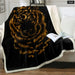 Tiger By Taemin Ankh Throw Blanket Luxury Sherpa Black