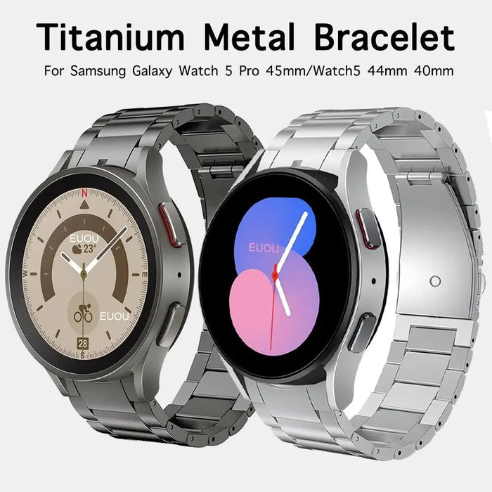 No-gap Titanium Metal Strap For Samsung Galaxy Watch