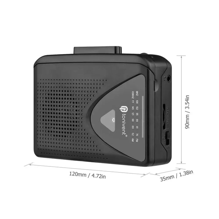 Ton009 Portable Cassette Player Am Fm Radio Auto Reverse