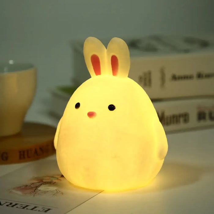 Touch Rabbit Night Light Silicone Dimmable Usb Rechargeable